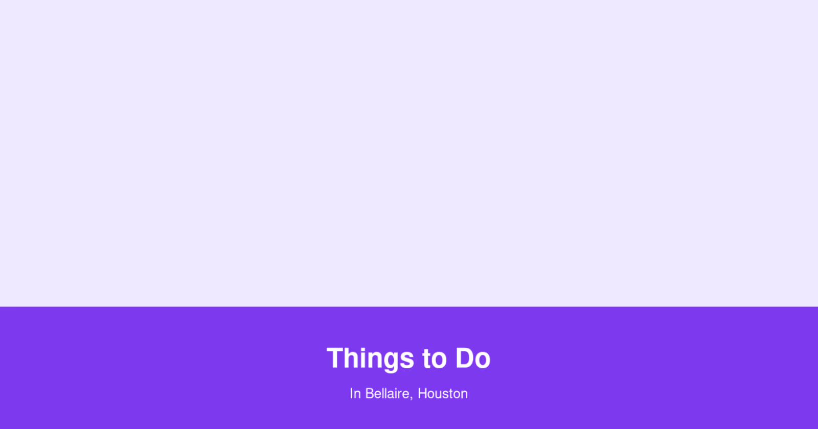 Illustration of a ticket for things to do in Bellaire Houston