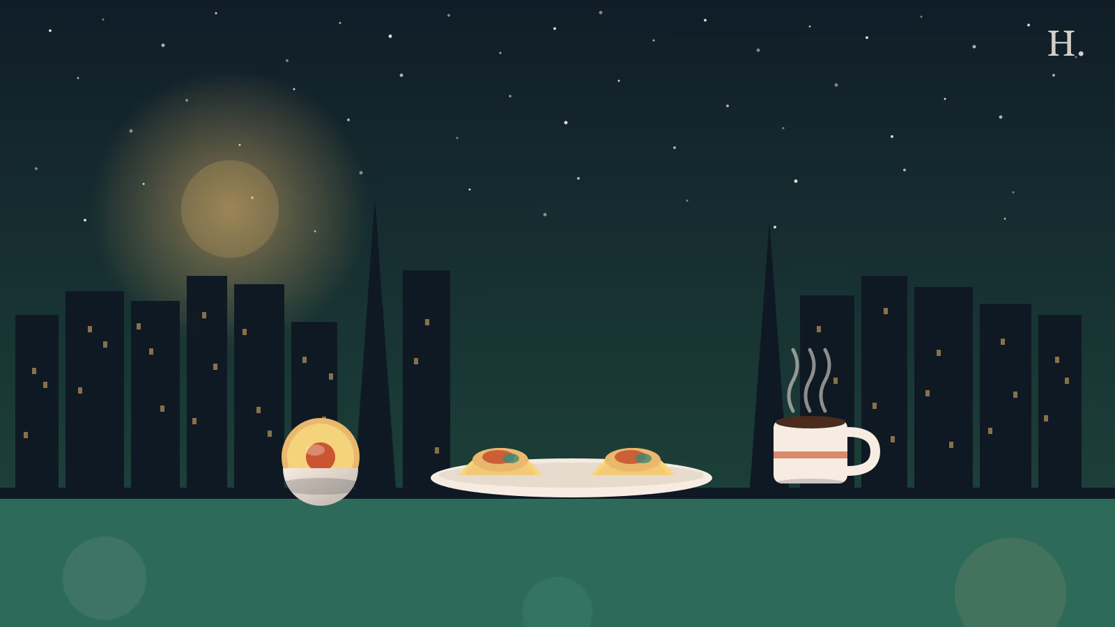 Breakfast tacos, kolache pastry, and coffee mug illustration for best breakfast Spring TX