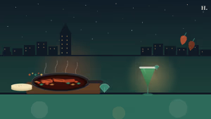 Mexican and Tex-Mex restaurants in Pasadena TX: sizzling fajita skillet and margarita under a Houston night sky