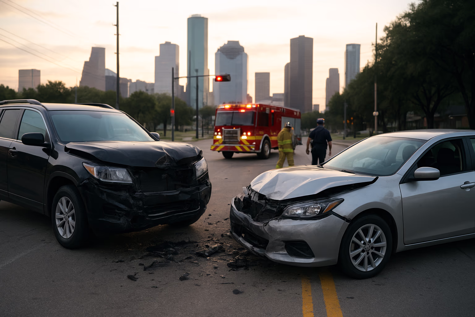 Injuries Reported After Two-Vehicle Crash on Lidstone St in Houston