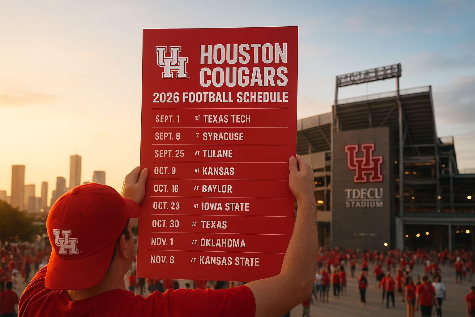 Houston Cougars 2026 Football Schedule Drops: Big Tests Ahead for the Coogs