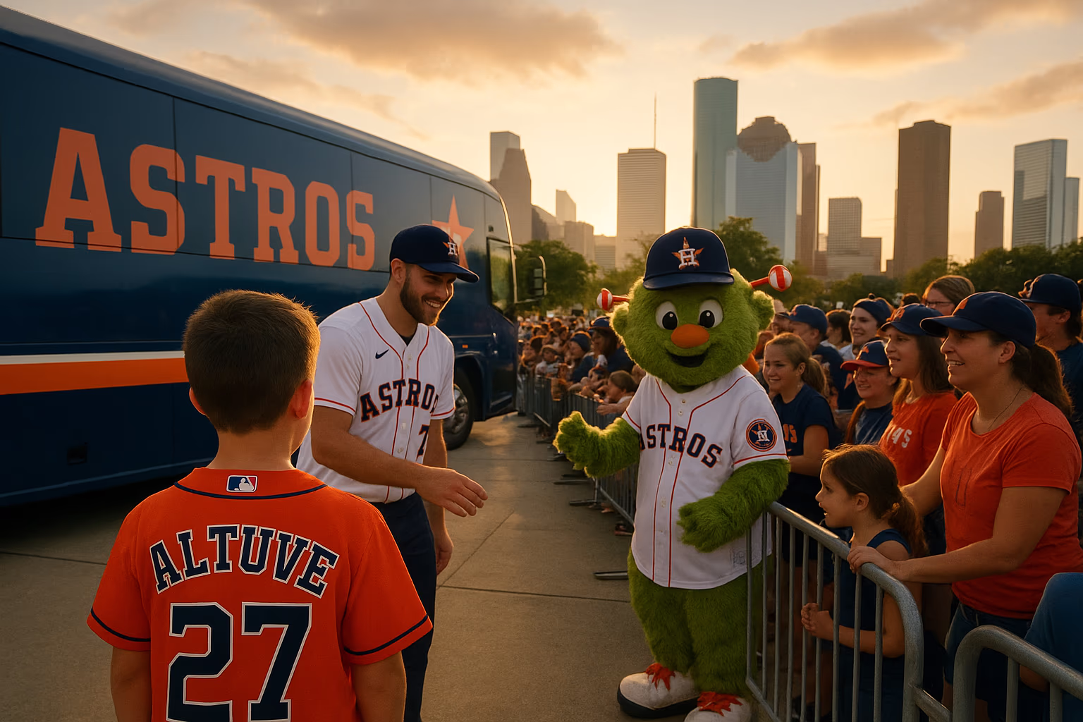 Houston Astros Caravan Makes Exciting Stop Ahead of Spring Training