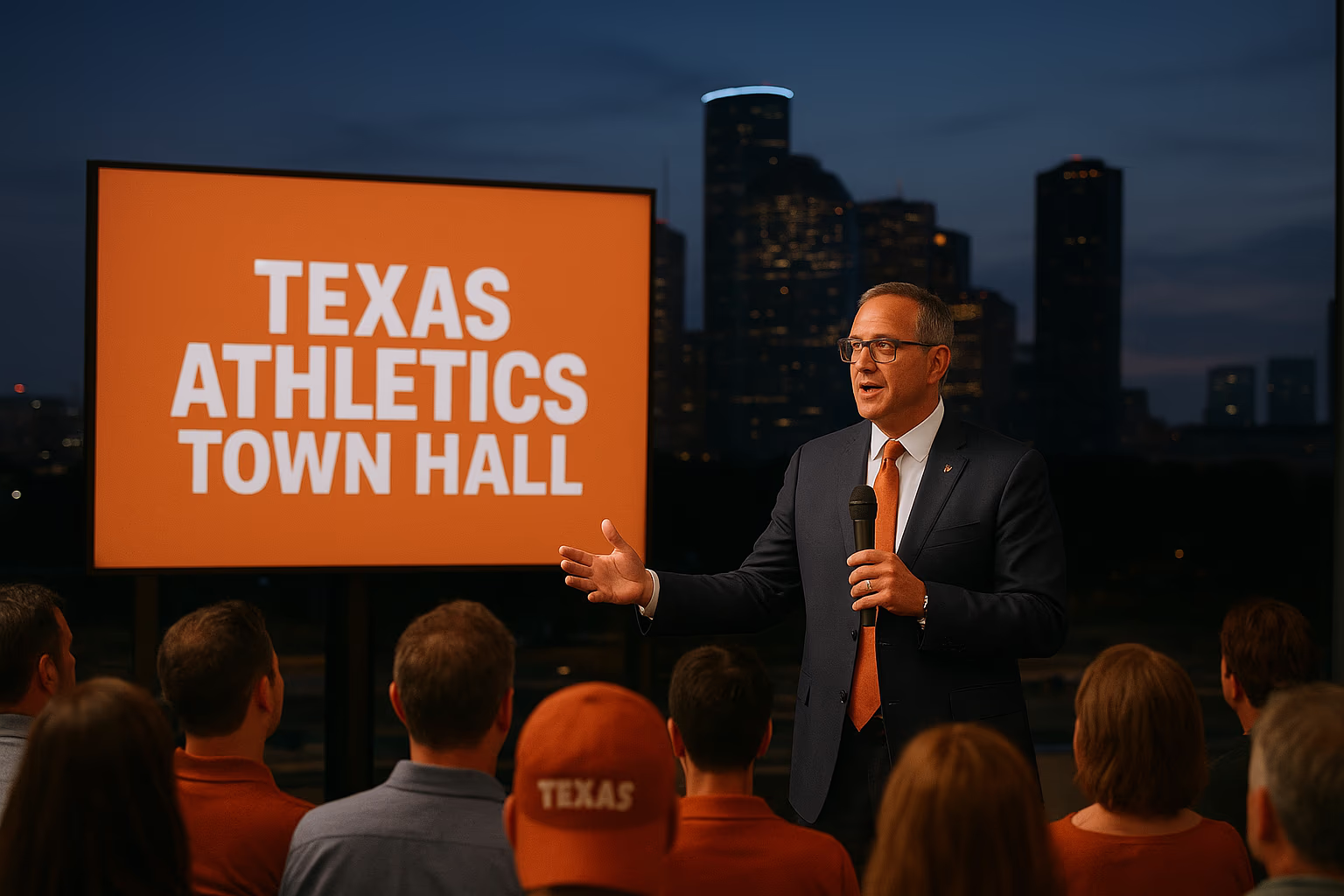 Texas Athletics Town Hall Gives Houston Fans a Clear Look at Del Conte’s Vision