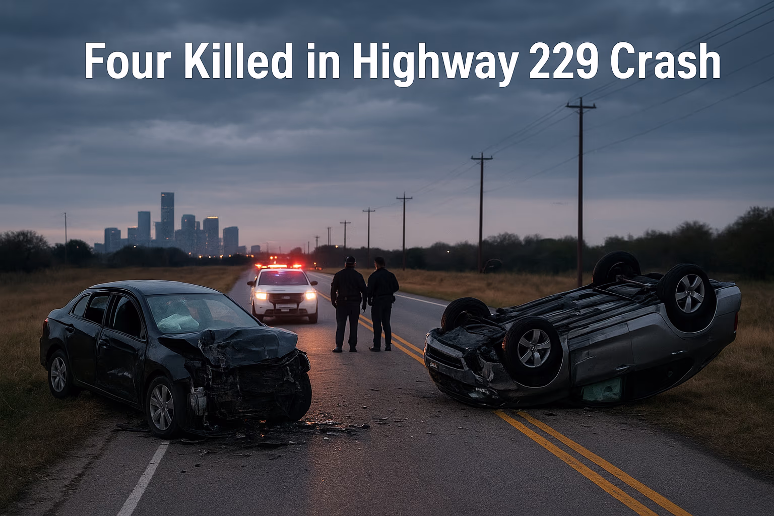 Four Killed in Highway 229 Crash Reported by Houston Authorities