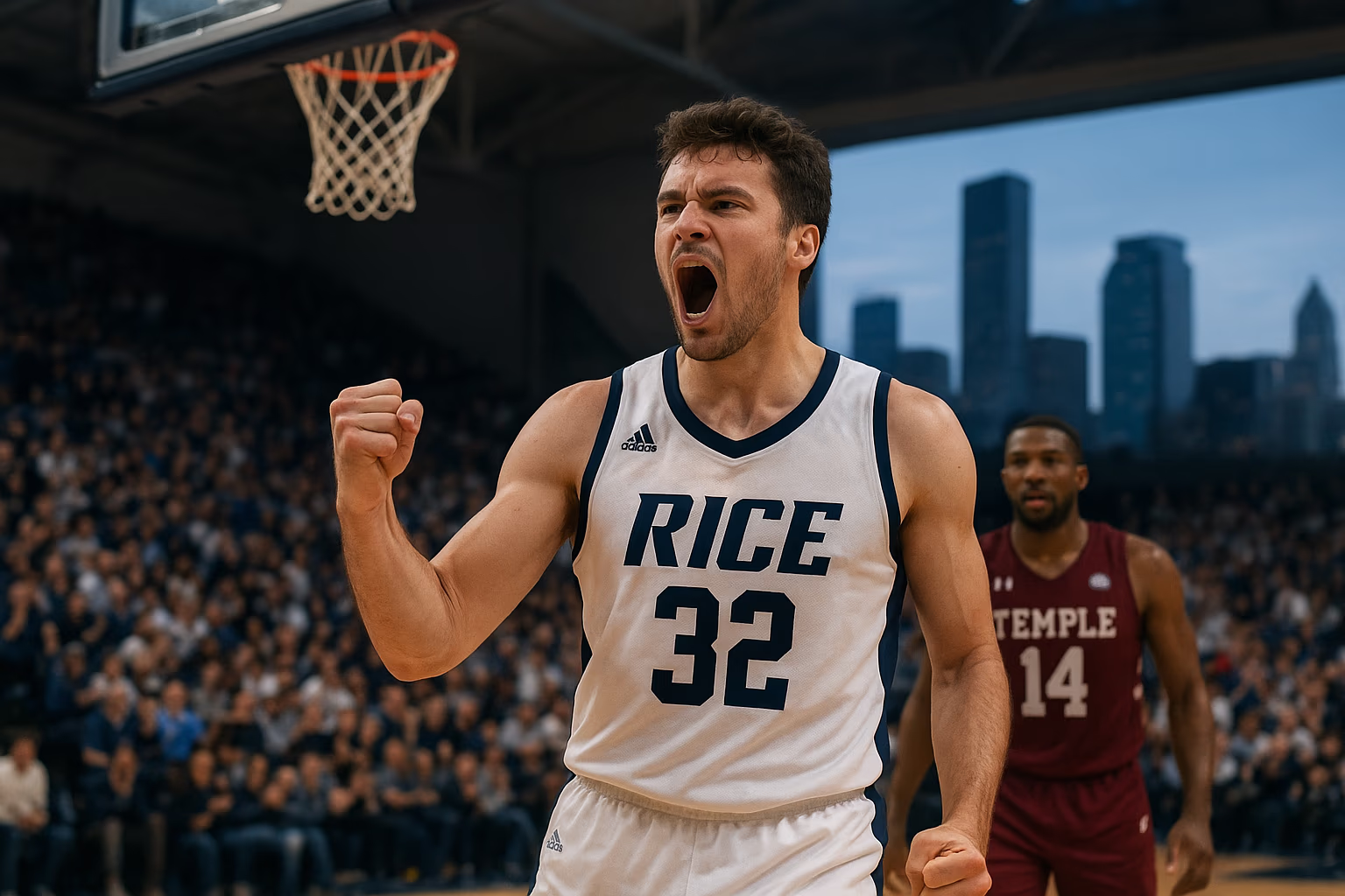 Rice Extends Winning Streak After Gritty Victory Over Temple in Houston