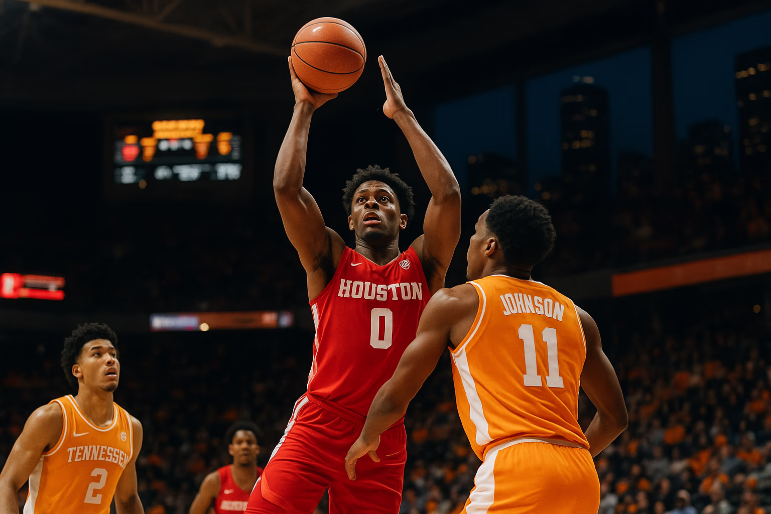 Houston Battles to the Buzzer but Falls 76–73 to Tennessee