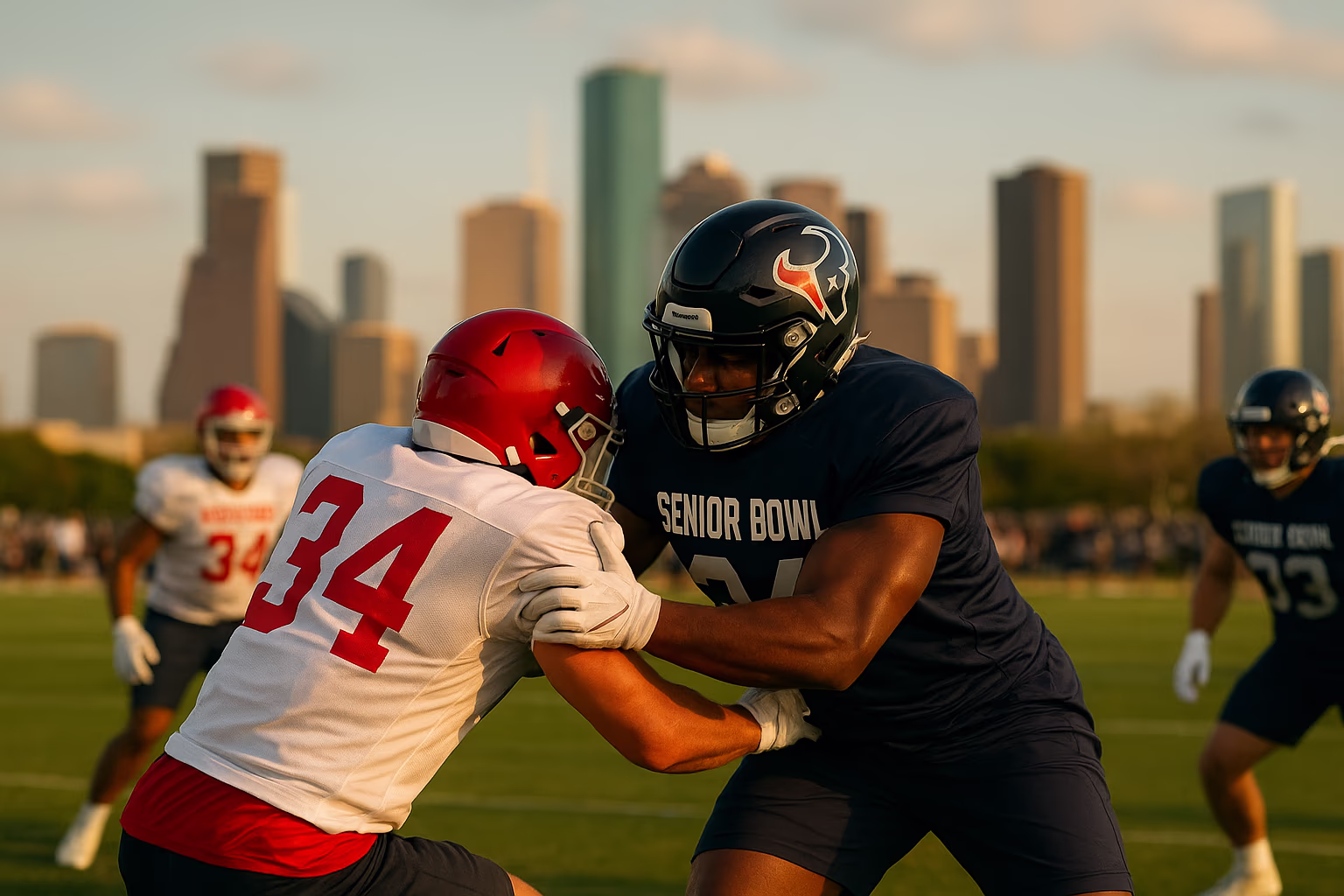 Houston Texans Shine at Senior Bowl as Standouts Deliver Big Hits
