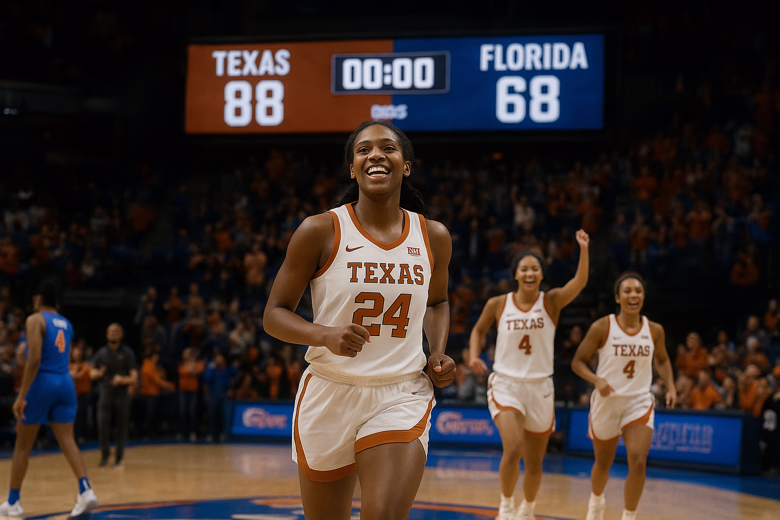 Texas Women’s Basketball Rolls Past Florida in Dominant Road Win