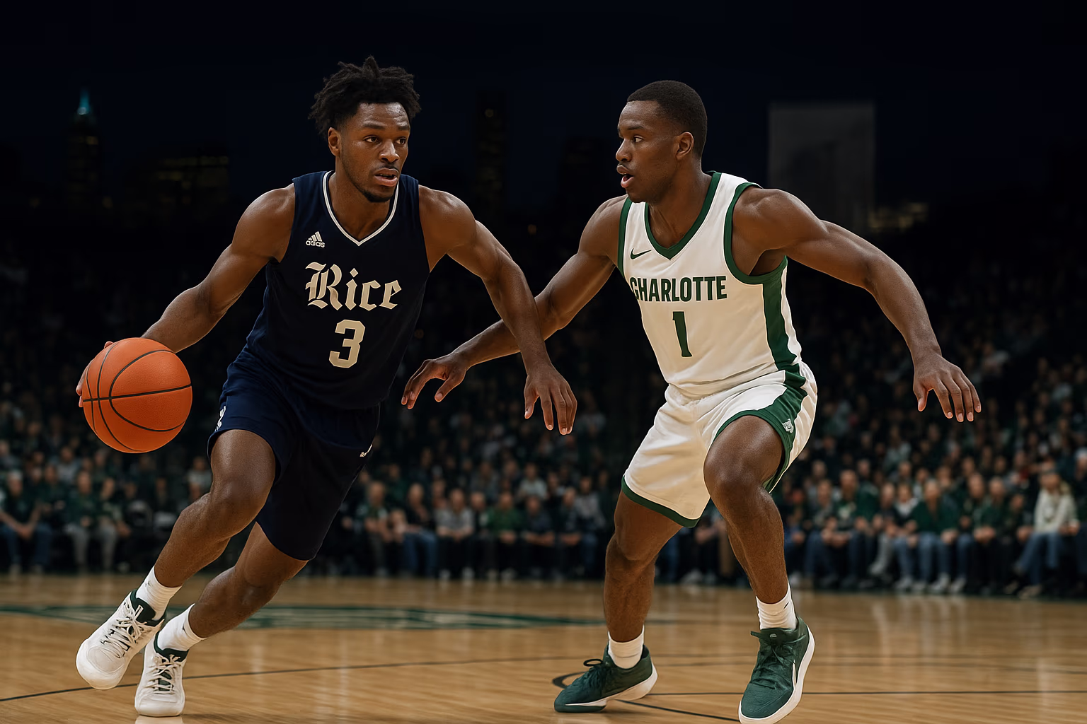 Rice Battles Hard but Falls Short at Charlotte