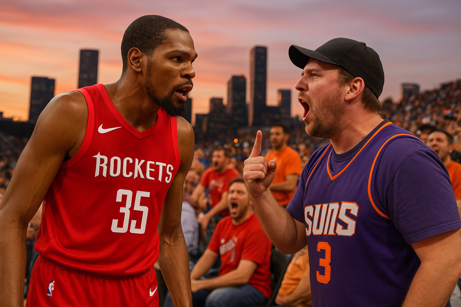 Kevin Durant Fires Back at Fans After Rockets Top Suns