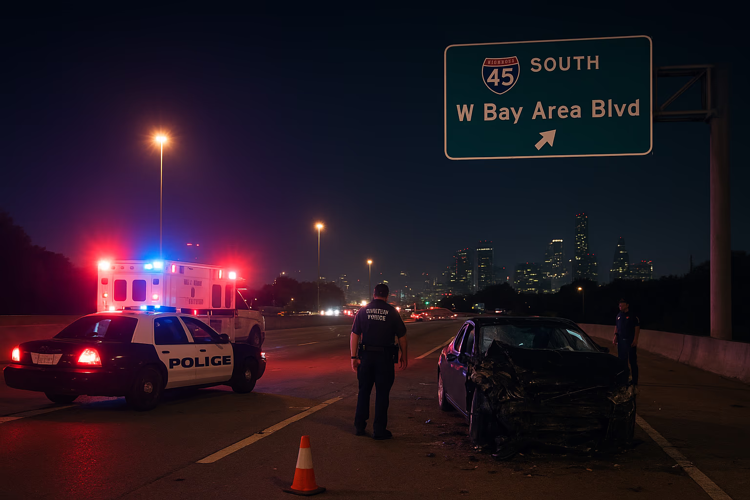 Fatal Crash on South I-45 in Houston Prompts Investigation