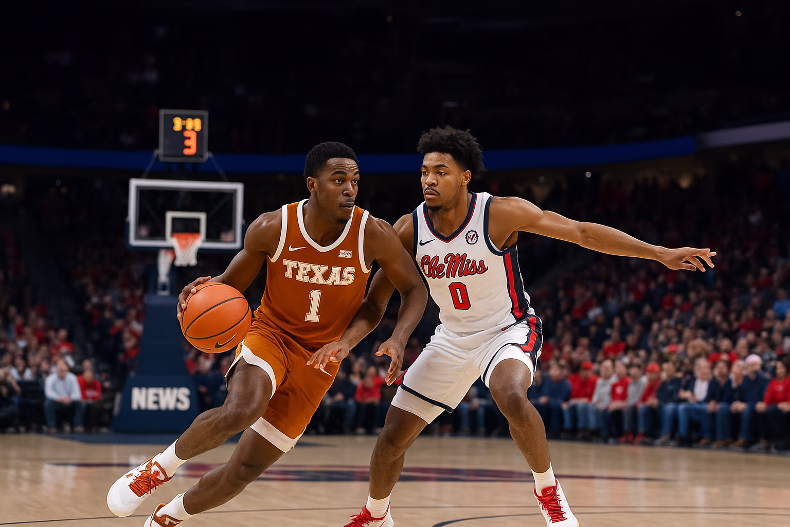 Texas Men's Basketball Set for Road Test Against Ole Miss