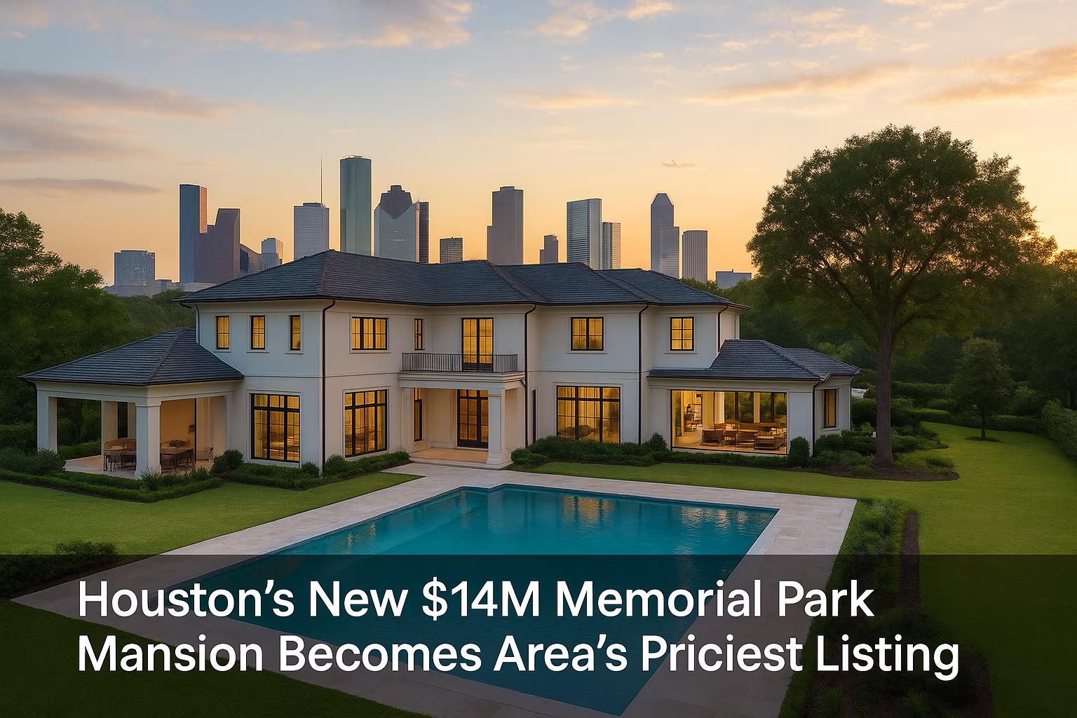 Houston's New $14M Memorial Park Mansion Becomes Area’s Priciest Listing