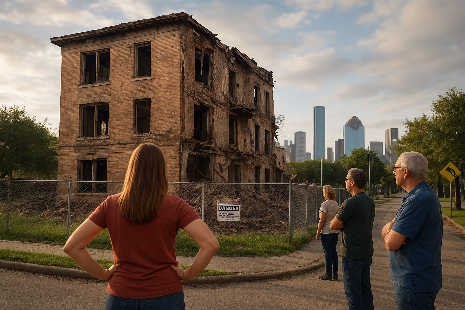 Houston Neighbors Raise Safety Concerns as Vacant Riddlewood Lane Building Faces Demolition