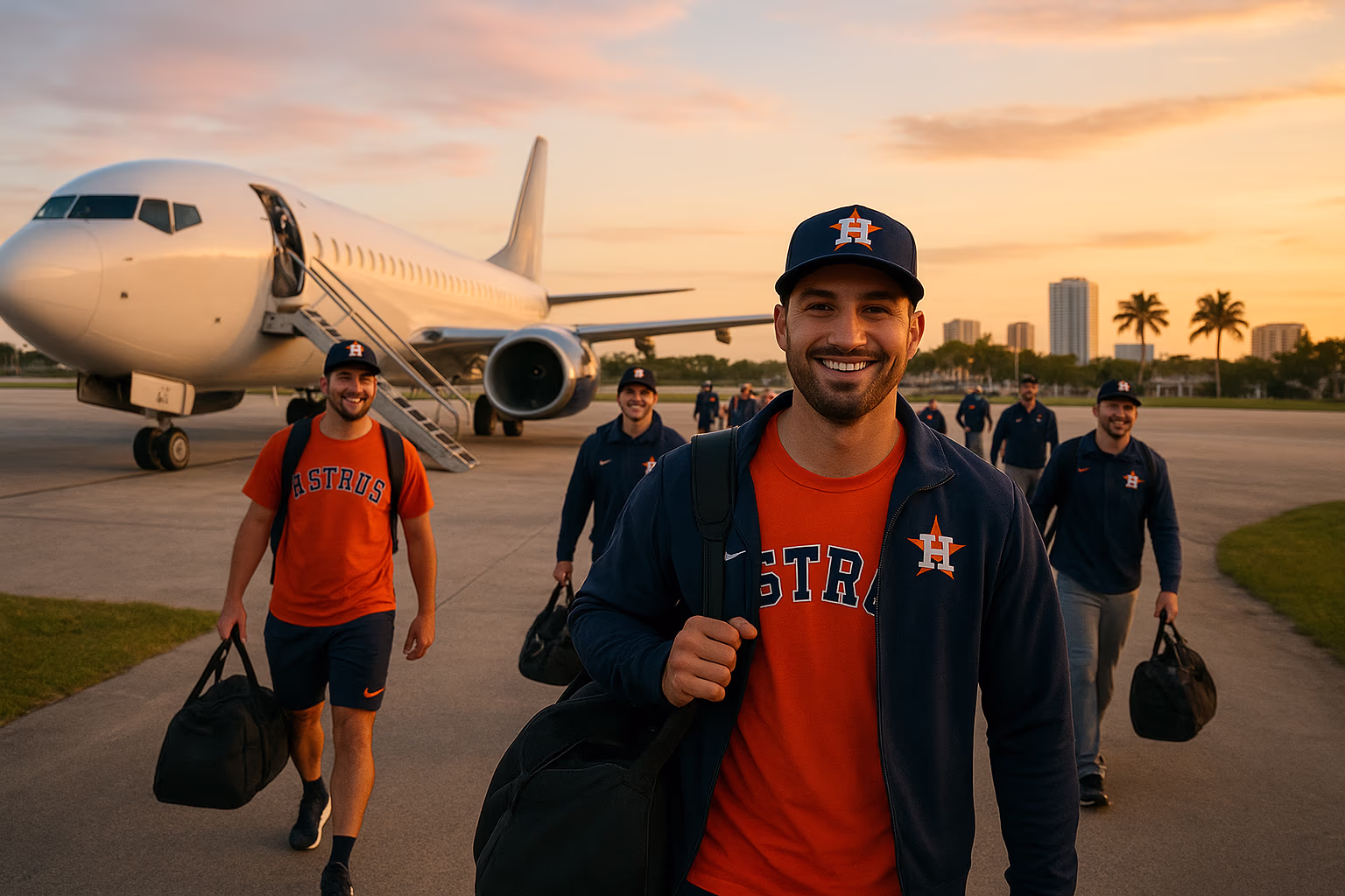 Houston Astros Touch Down in West Palm Beach for Spring Training