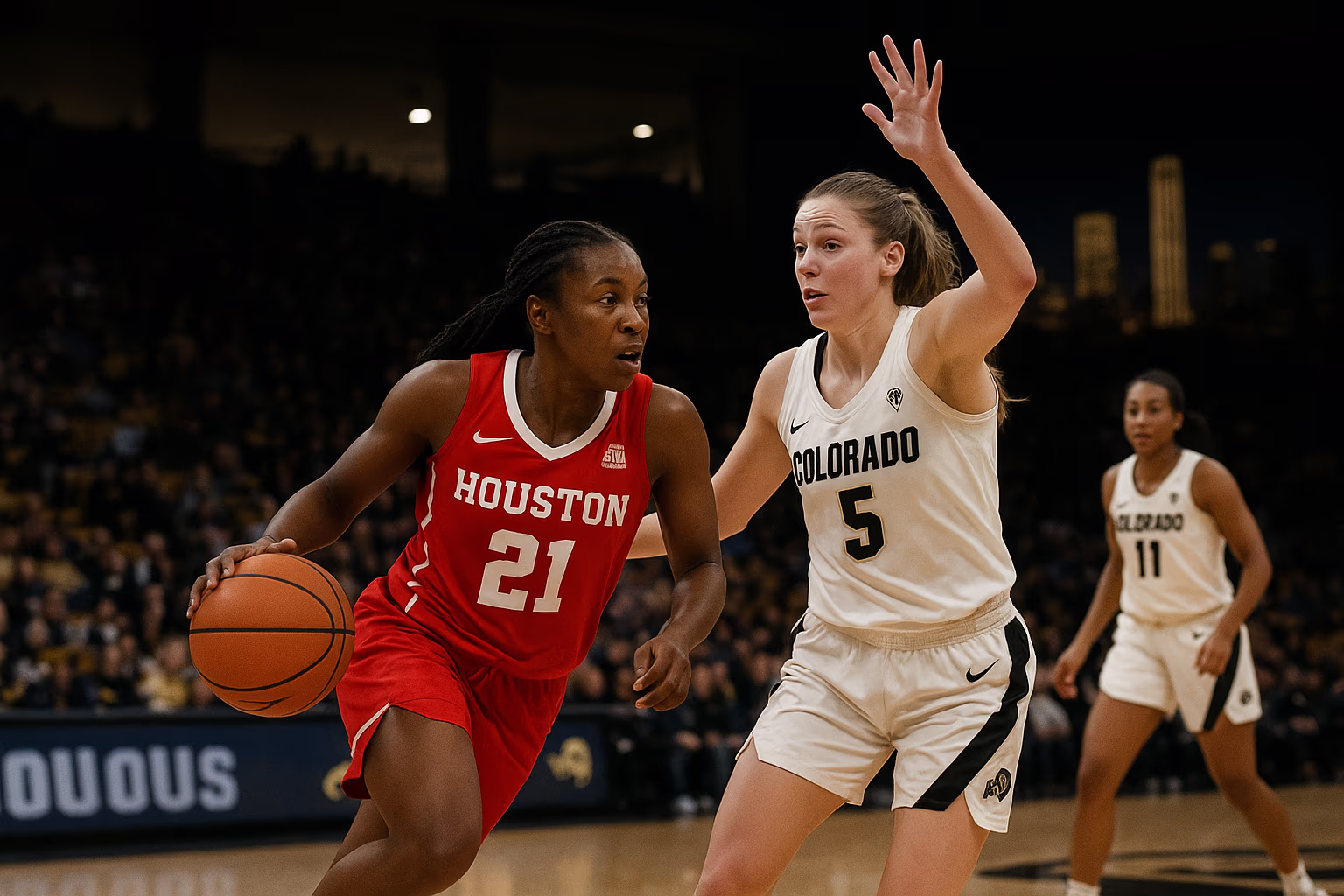 Houston Women’s Hoops Falls Short in Late Rally Against Colorado
