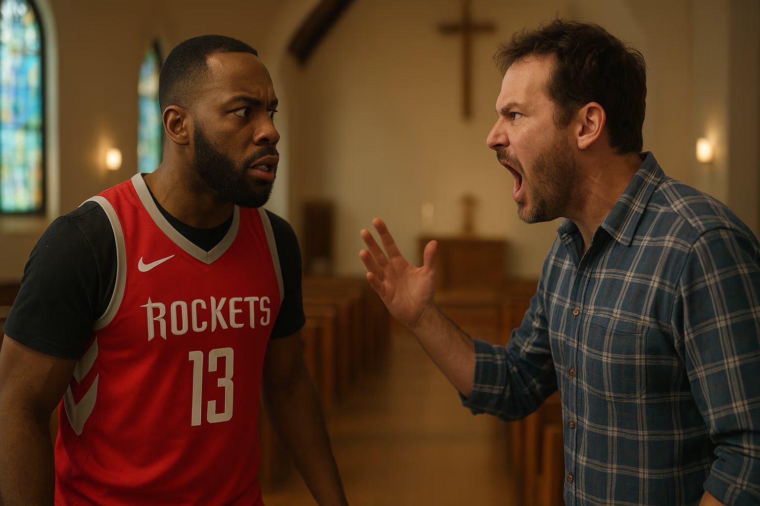 Houston Rockets Star Confronted by Angry Bettor in a Church