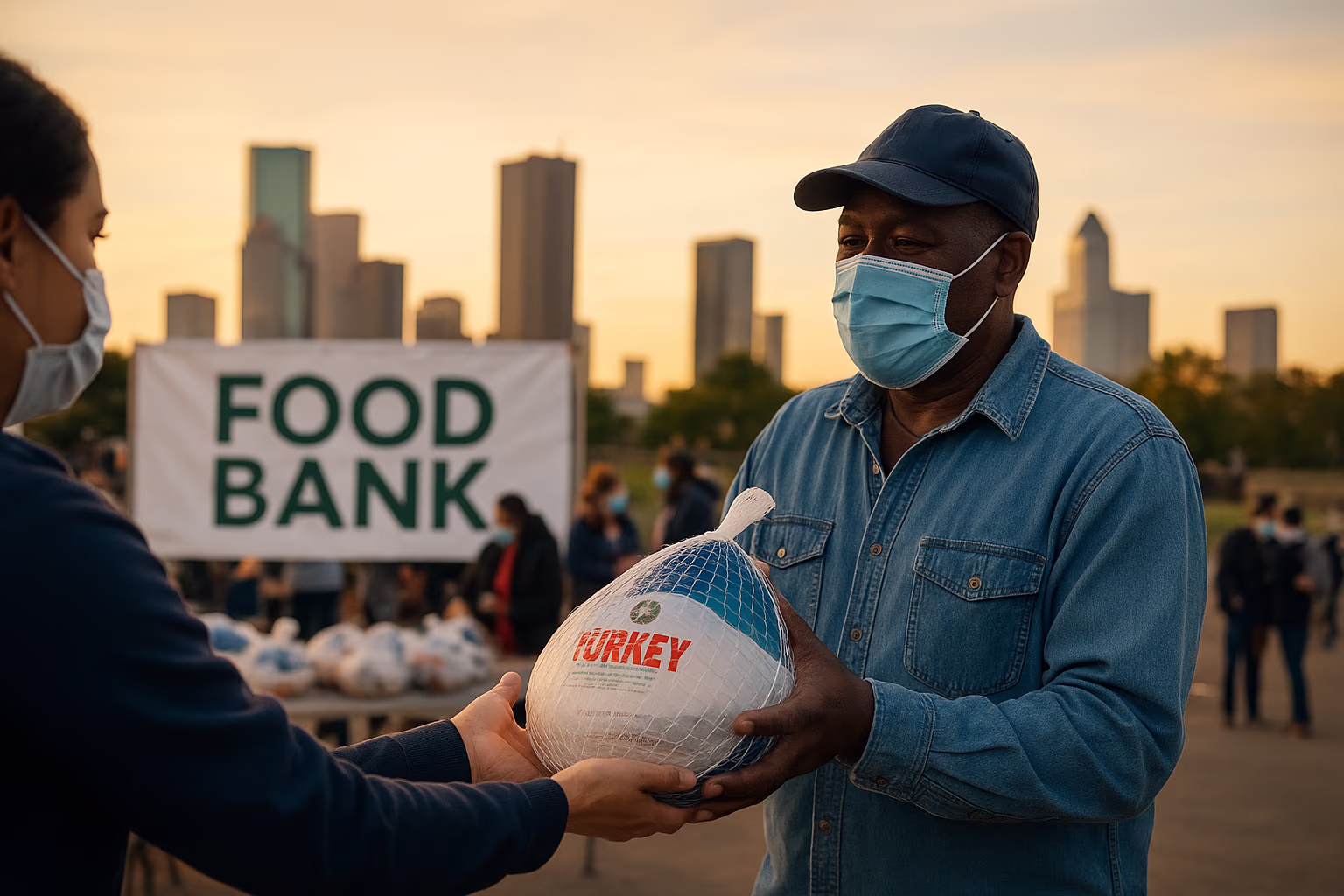 Houston Food Bank Helps Families with Free Turkeys for SNAP Recipients and Federal Workers