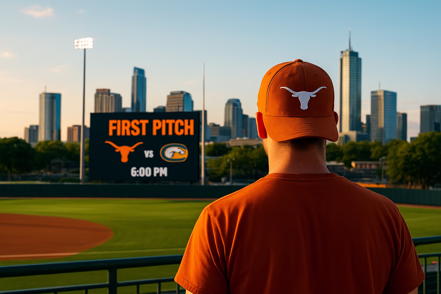 Texas Baseball Adjusts First Pitch Time Against UC Davis