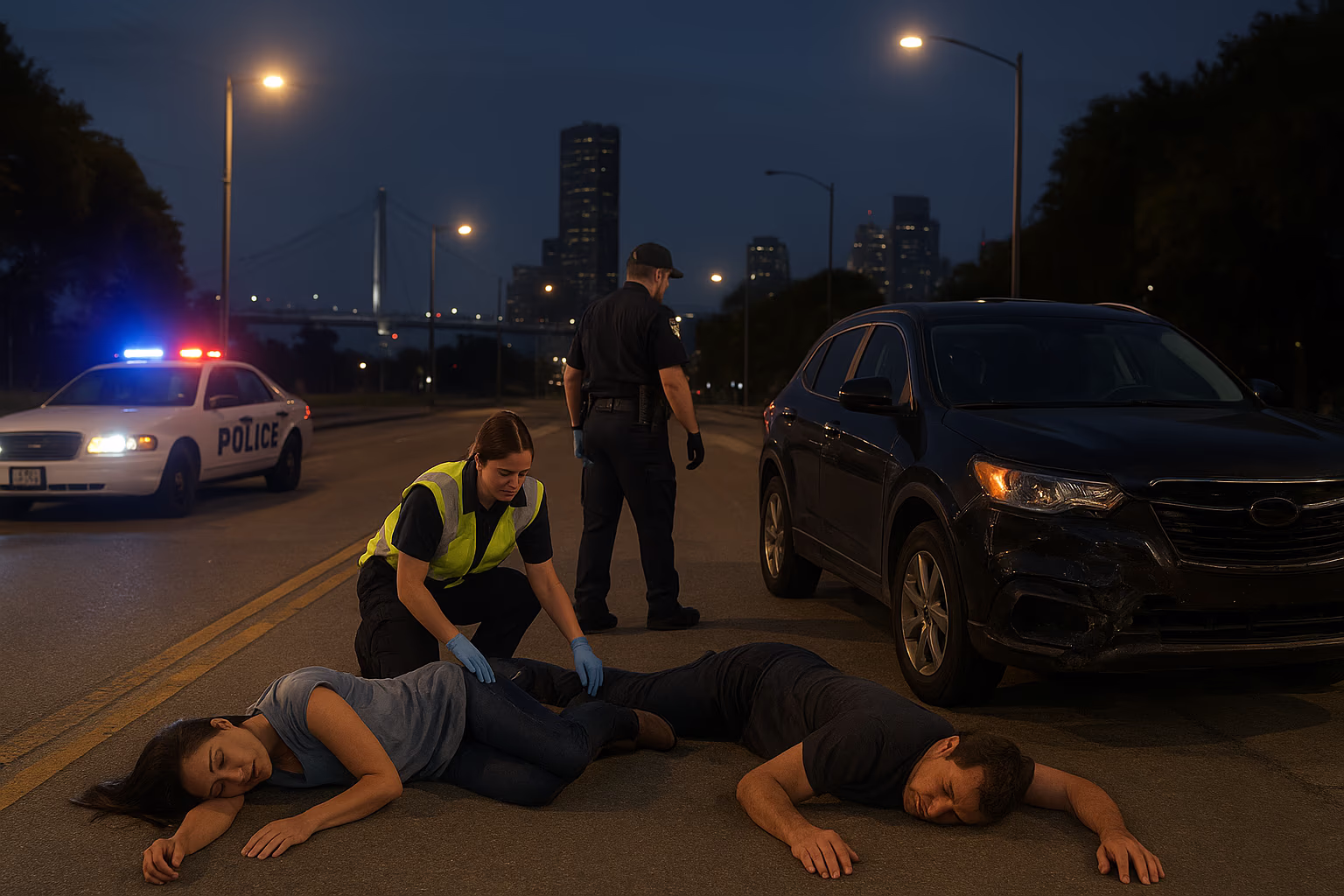 Two Pedestrians Injured in Hit-and-Run Crash in Houston