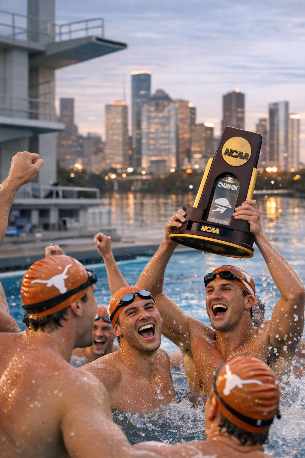 Houston-Area Fans Have Another Reason to Cheer as Texas Men’s Swimming & Diving Wins 2026 NCAA Title