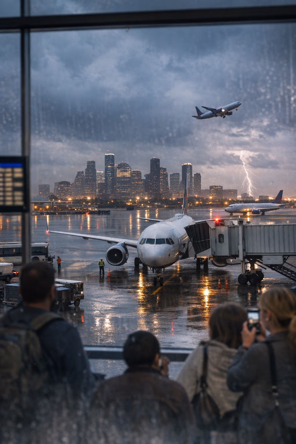 Flight Delays Disrupt Houston Travel as Storms Snarl Texas Airports