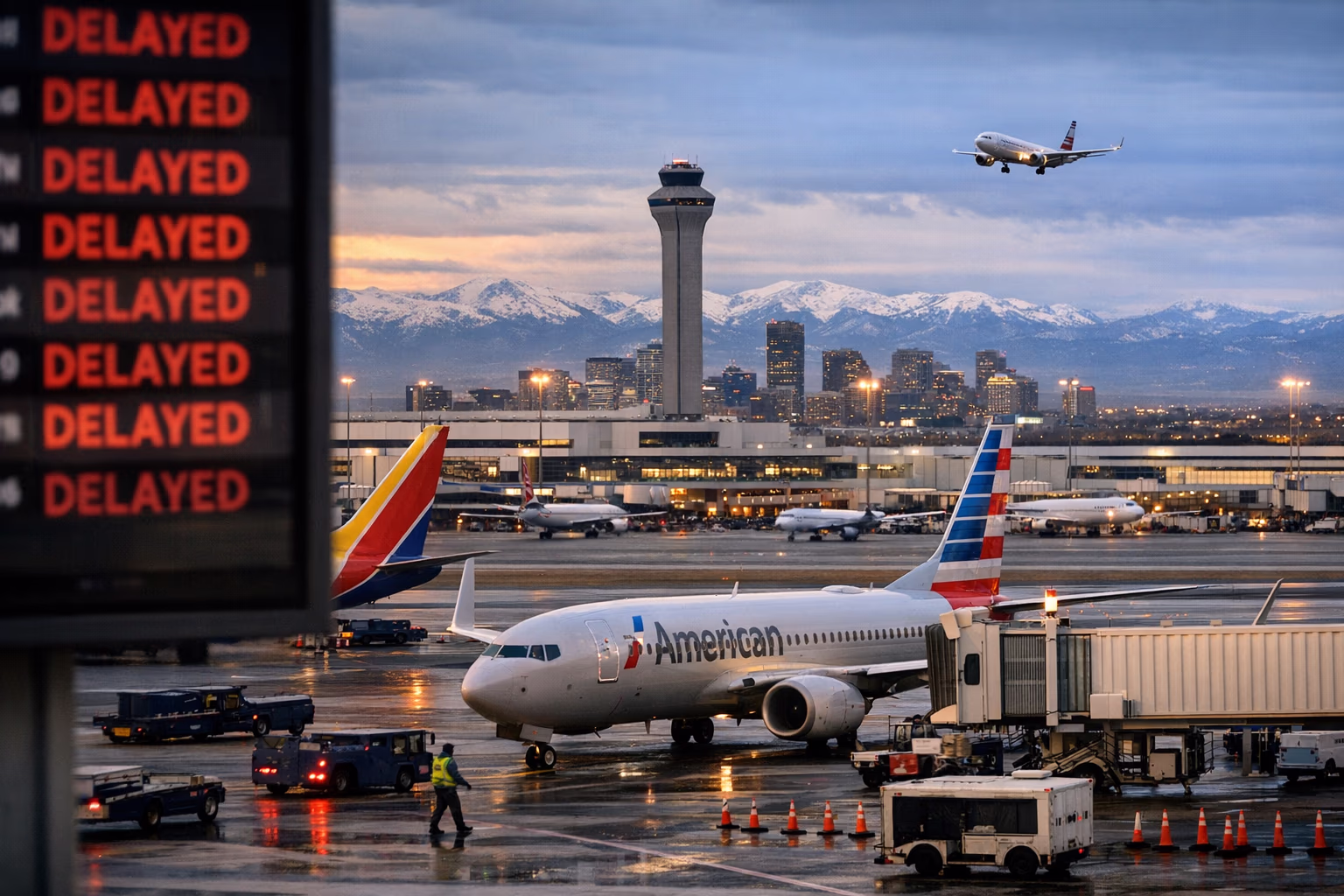 Houston Routes Affected as Denver Airport Sees More Than 100 Flight Delays