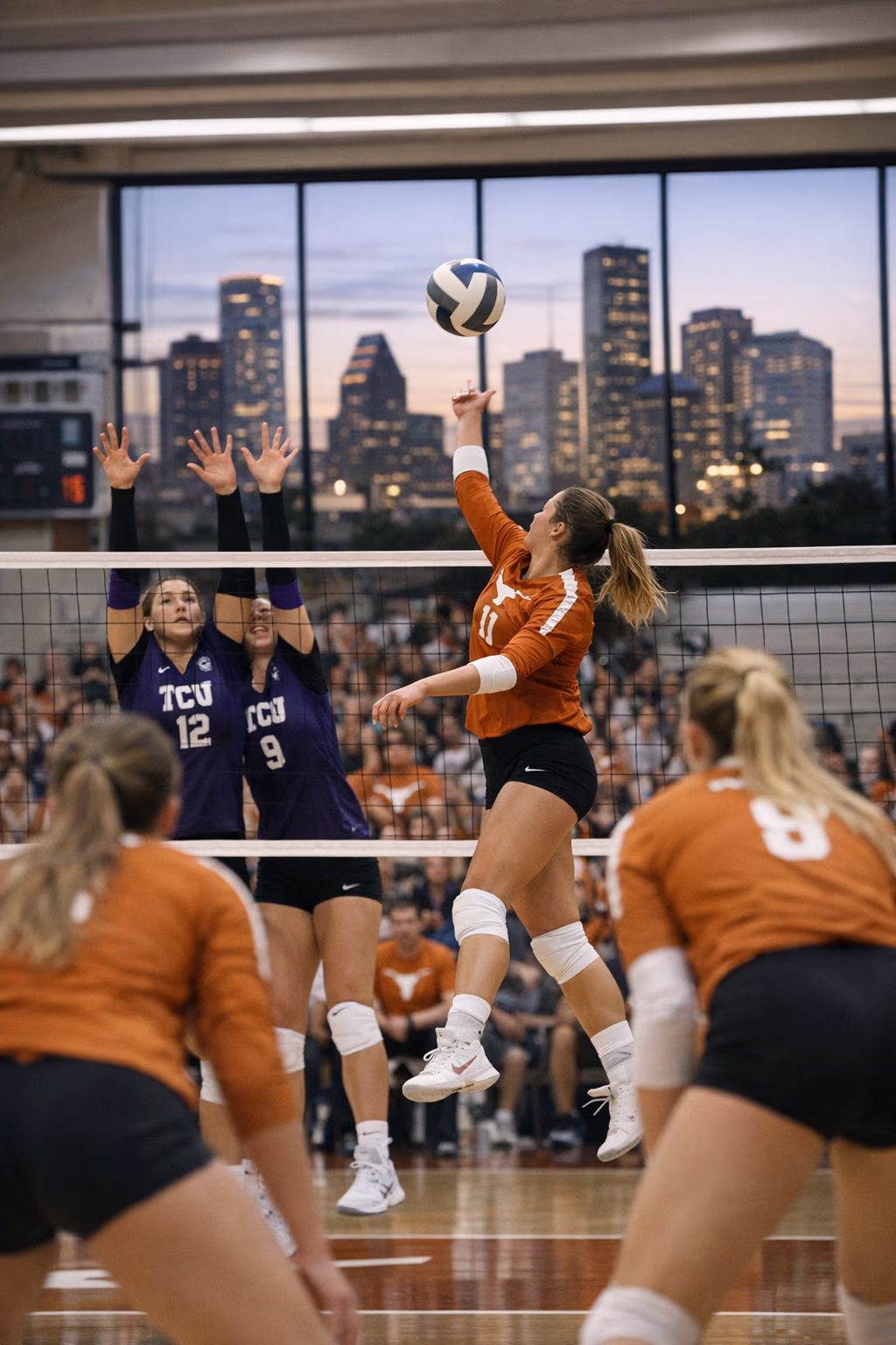 Texas Volleyball Set for Spring Match Against TCU in Austin