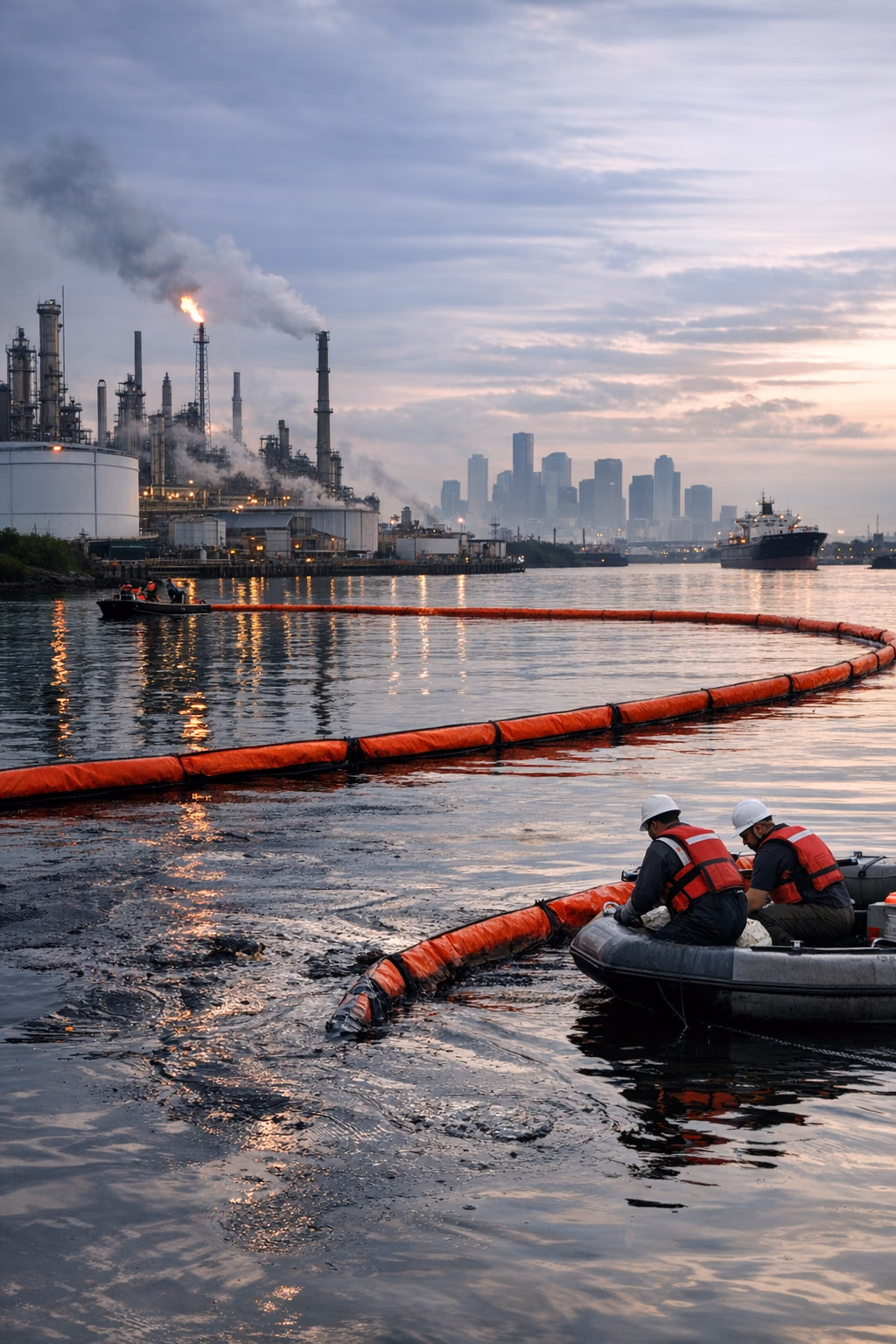Oil Spill Reported at PEMEX Deer Park Along the Houston Ship Channel