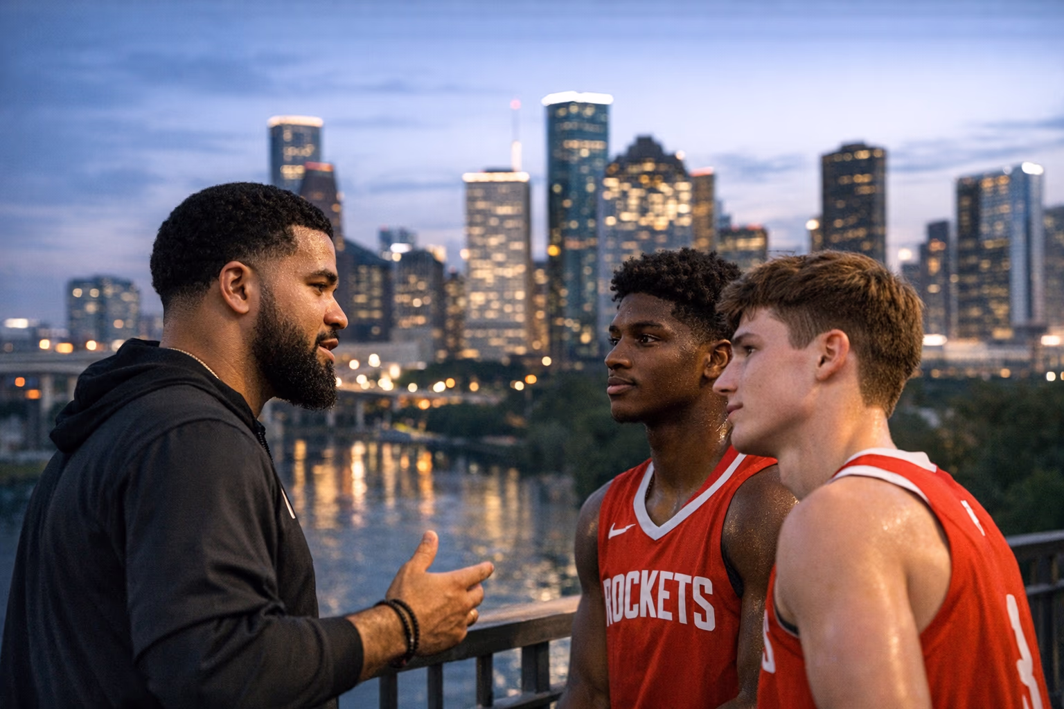 Houston Rockets veteran Fred VanVleet helps Amen Thompson and Reed Sheppard find their voice