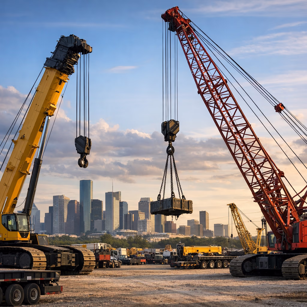 Houston crane rental company expands major lease south of Austin