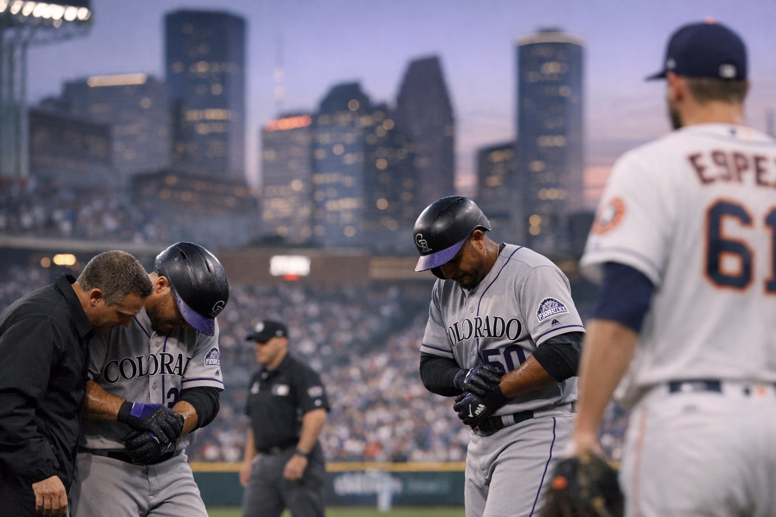Rockies Players Hit by Pitches in Houston as Astros Face Injury Questions