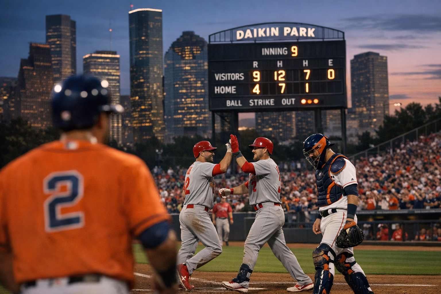 Houston Astros Fall 9-4 to Cardinals at Daikin Park