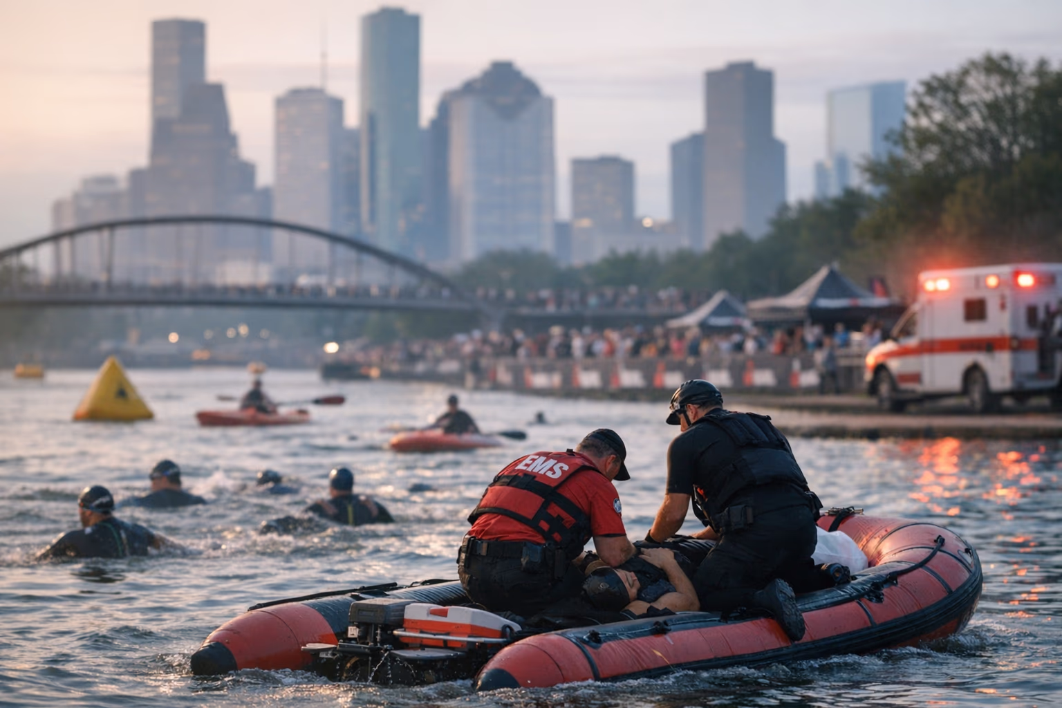 Race Participant Dies During Swim at IRONMAN Texas Near Houston