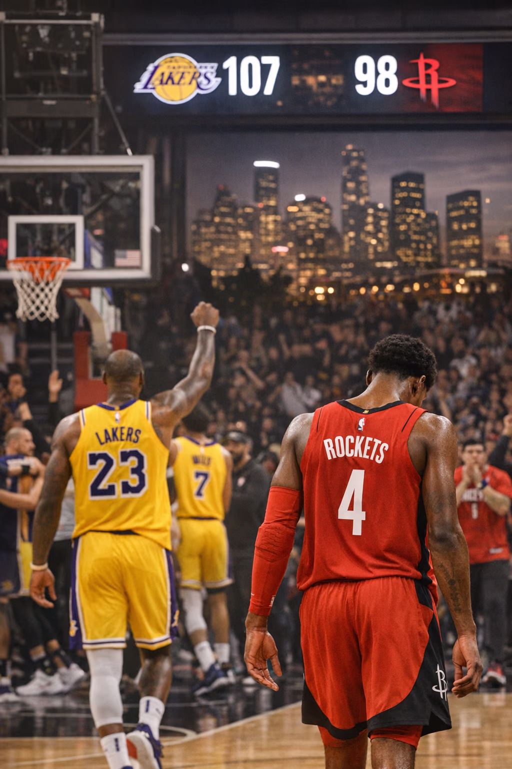 Houston Rockets Fall 107-98 to Lakers as Late Push Comes Up Short