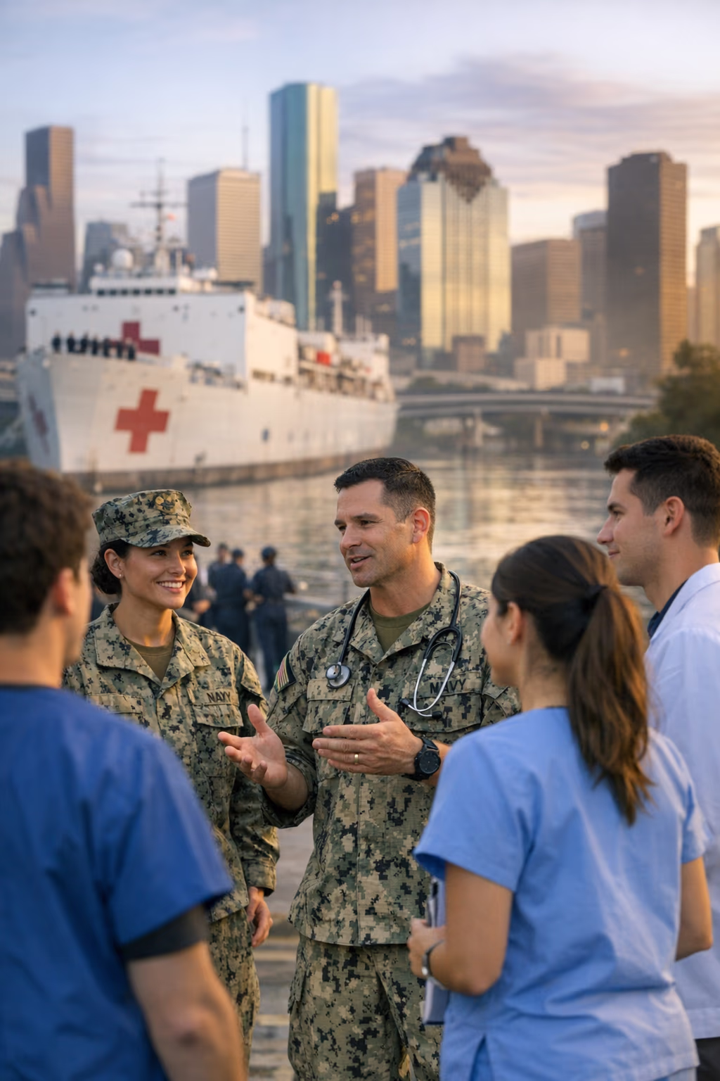 Navy Medicine Connects With Houston Healthcare Students During Fleet Week