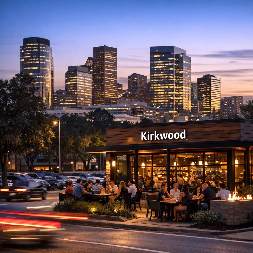 Kirkwood Restaurant Sets Opening Date in Houston’s Energy Corridor