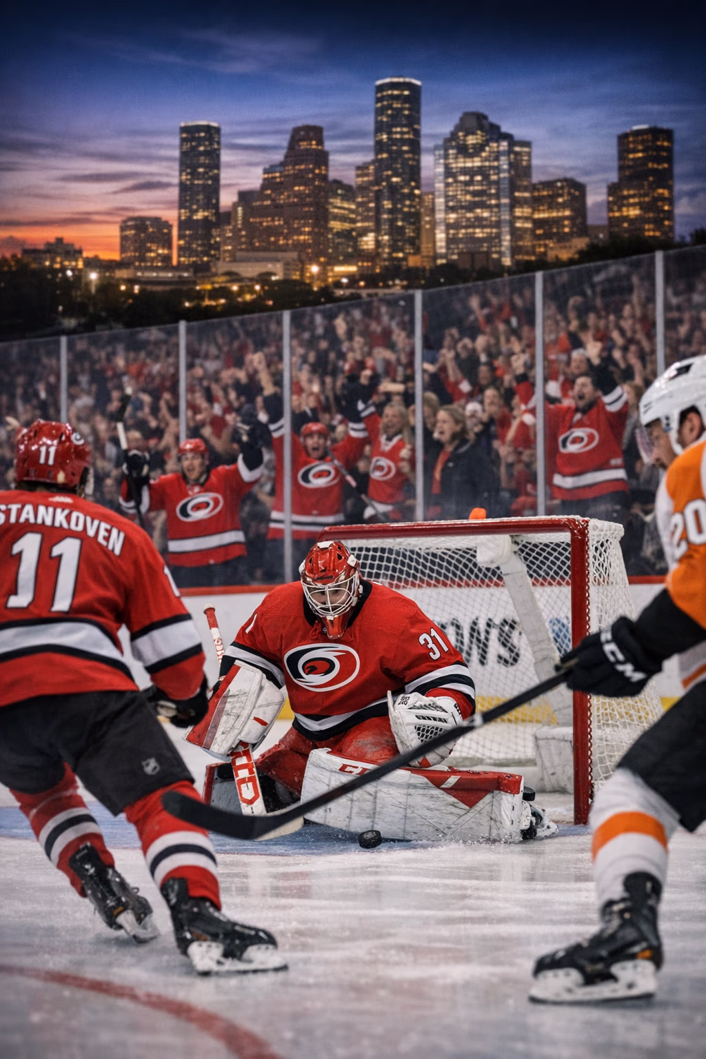 Hurricanes Blank Flyers in Game 1 as Carolina Takes Early Series Control