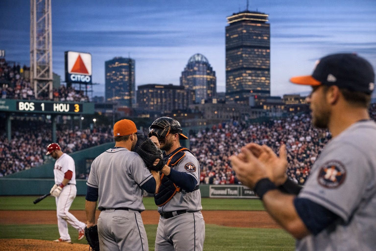 Houston Astros Edge Red Sox 3-1 as Pitching Sets the Tone on the Road