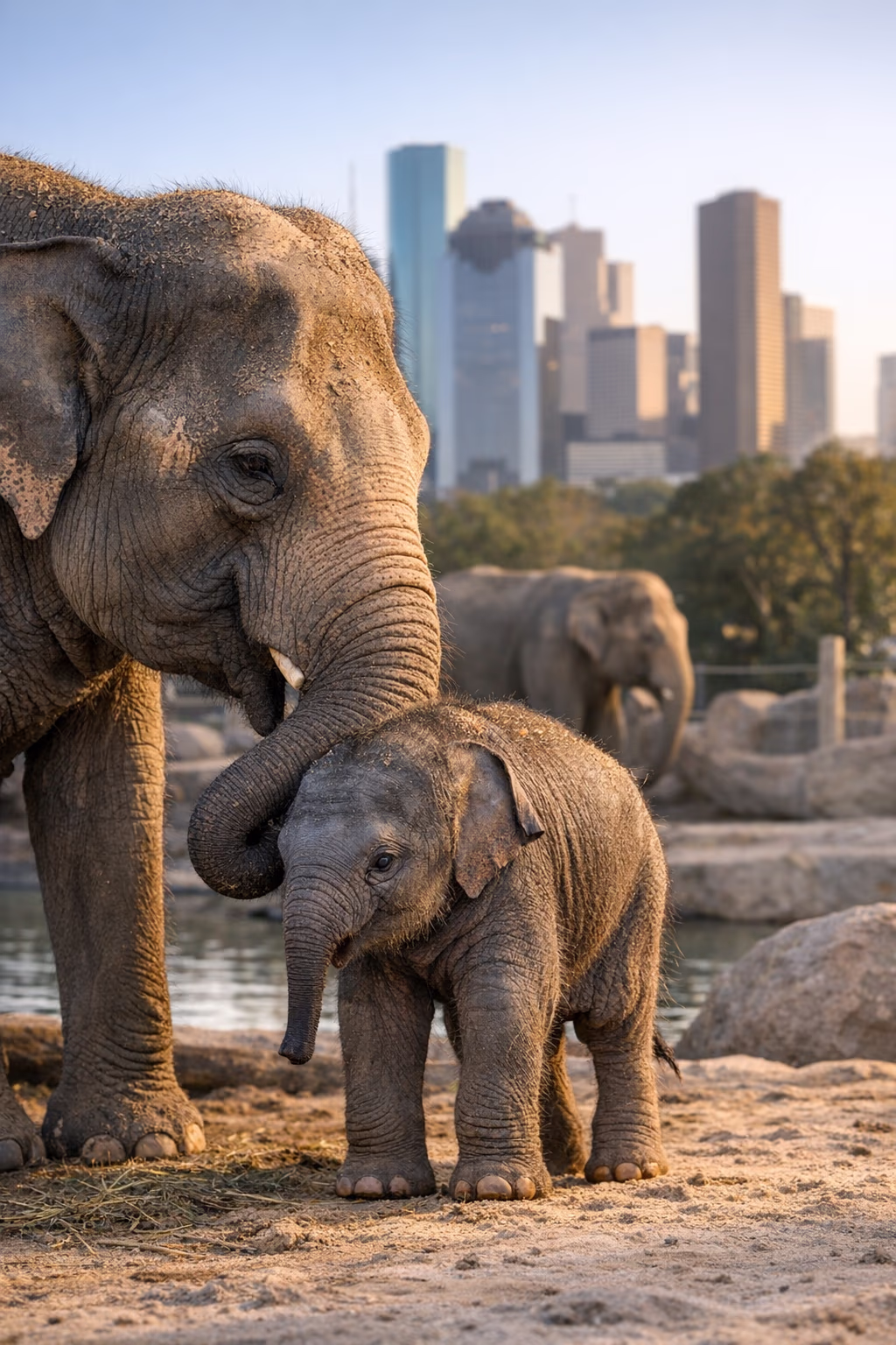 Record-Breaking Elephant Calf Born at Houston Zoo