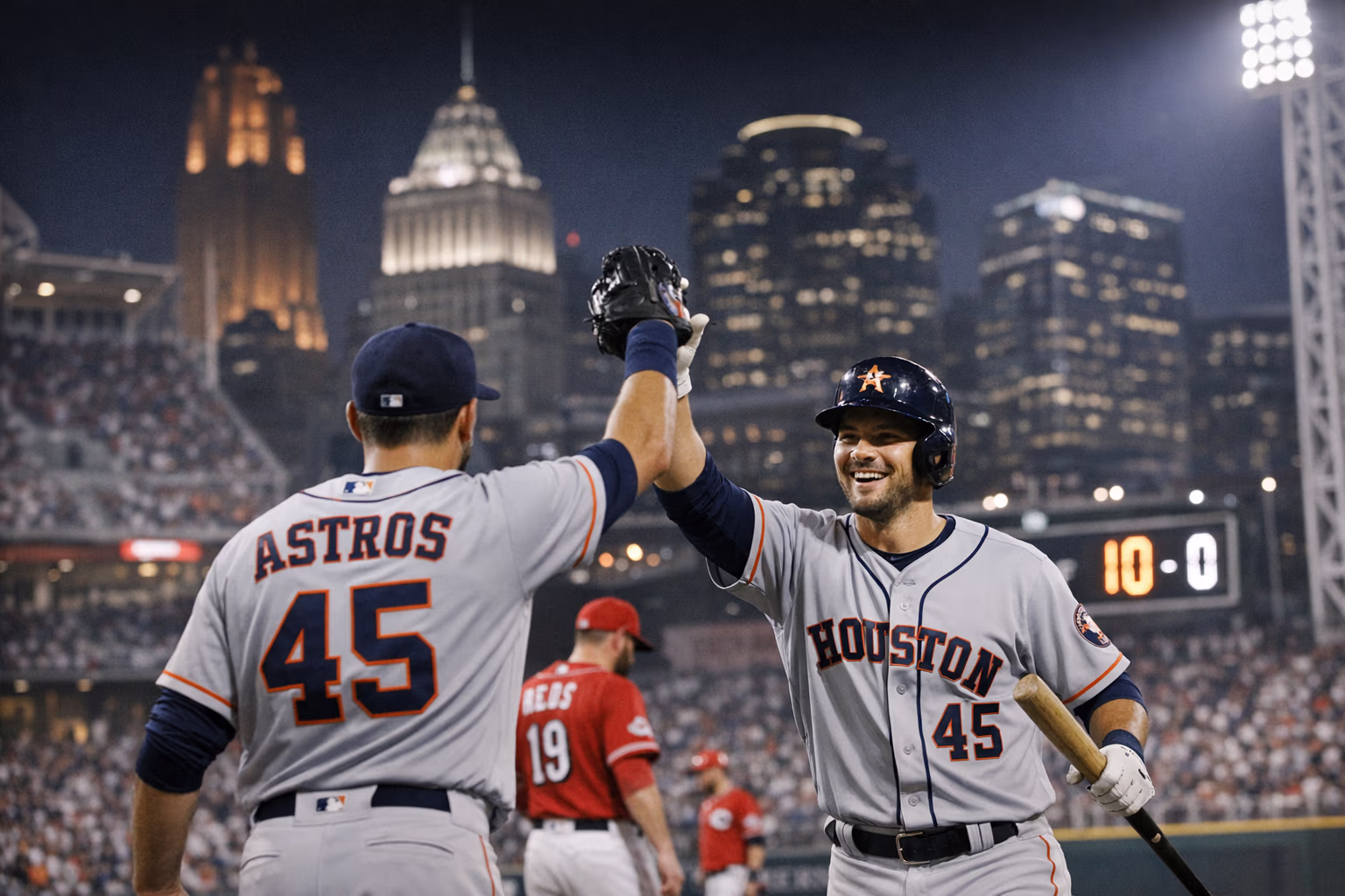 Houston Astros Crush Reds 10-0 as Cincinnati Slide Reaches Eight