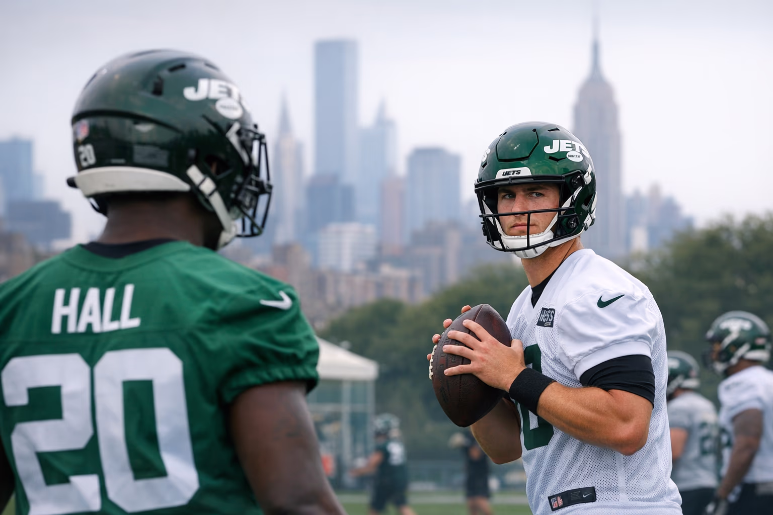 Houston NFL Fans Take Note: Breece Hall Gives Honest First Impression of Cade Klubnik at Jets Rookie Camp