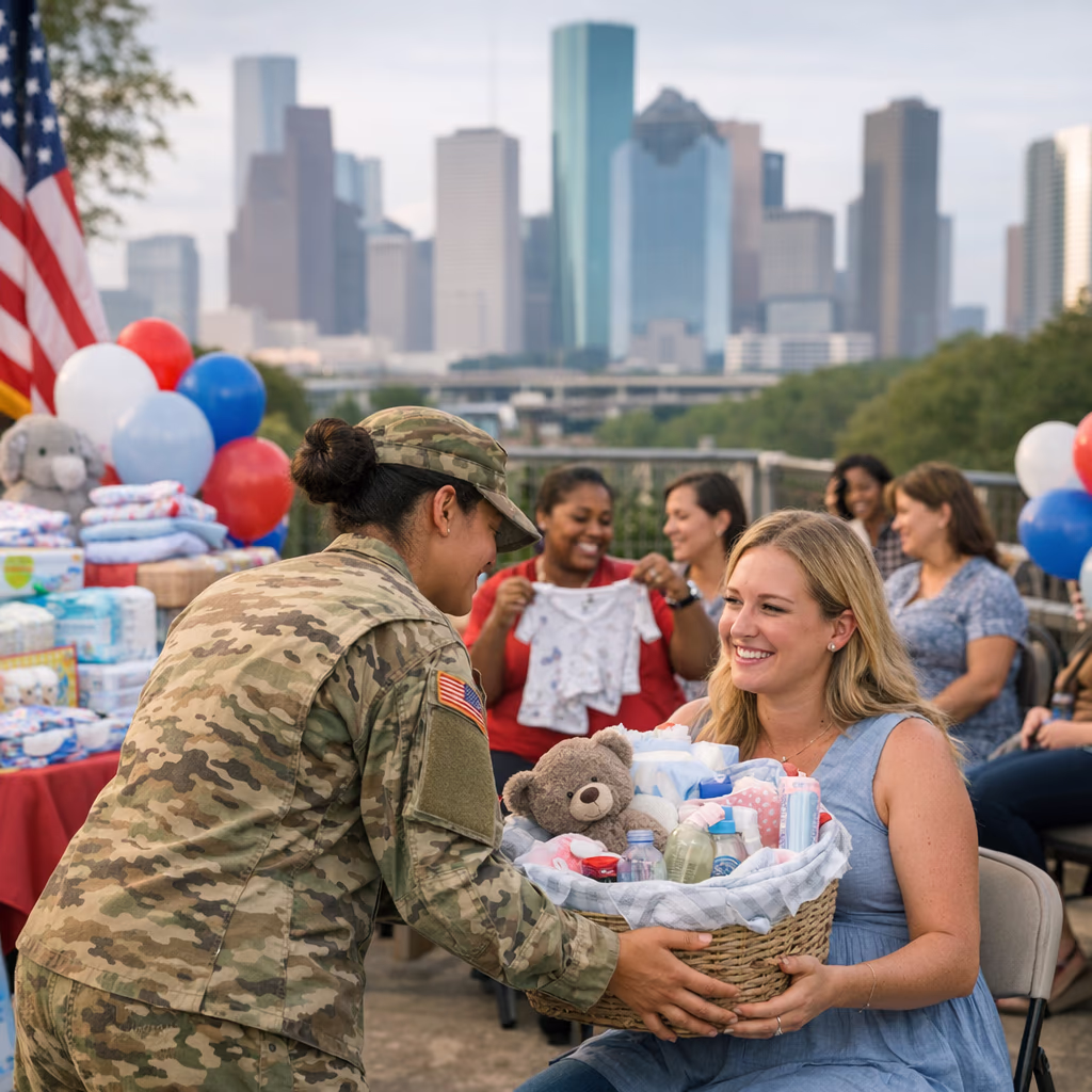 American Red Cross Hosts Baby Shower for Military Mothers in Houston