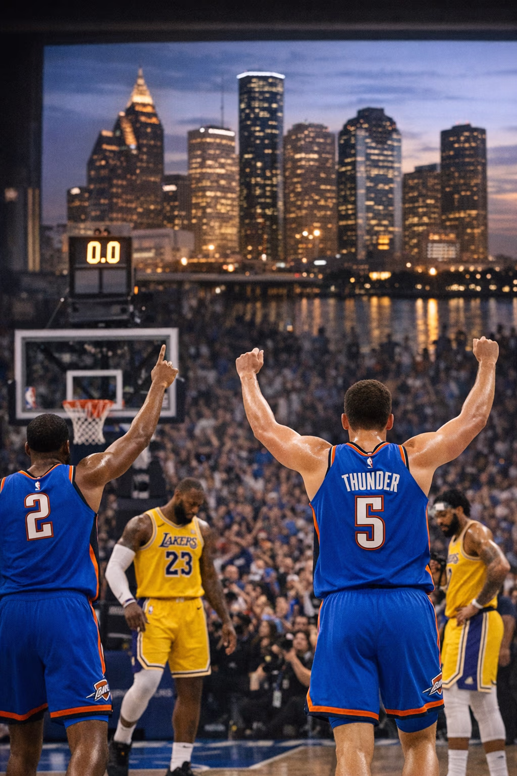Thunder roll past Lakers in Game 3 as OKC keeps playoff streak alive