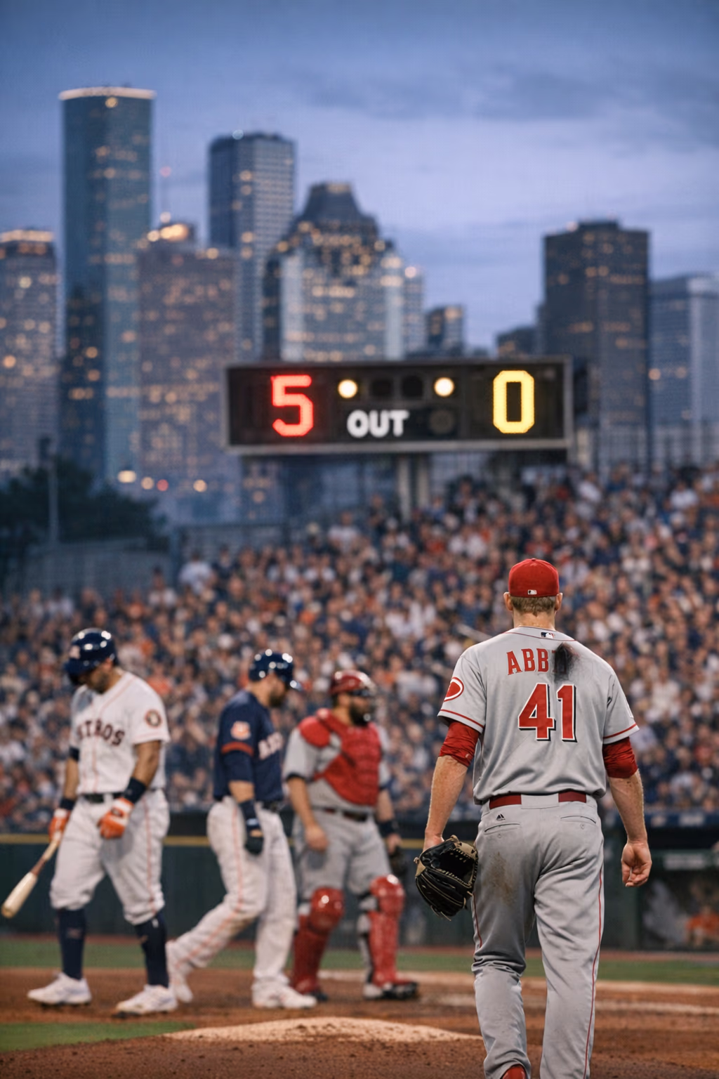 Astros Shut Out by Reds in Houston as Abbott Silences the Bats