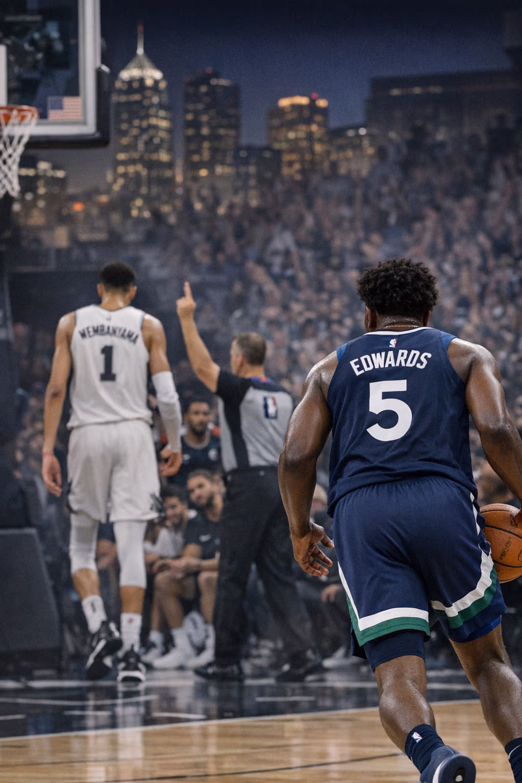 Anthony Edwards powers Minnesota past San Antonio after Wembanyama ejection