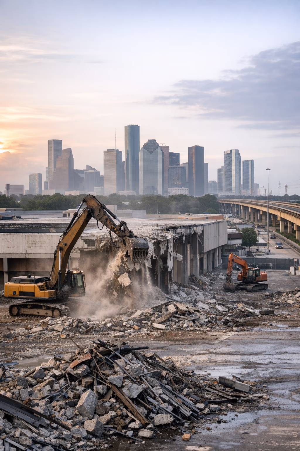 Houston Northwest Mall Demolition Advances as Texas Bullet Train Plans Remain Unclear
