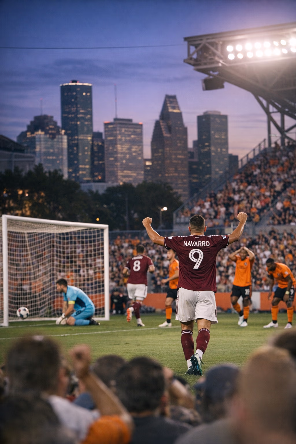 Rafael Navarro Goal Lifts Rapids Past Houston on Road