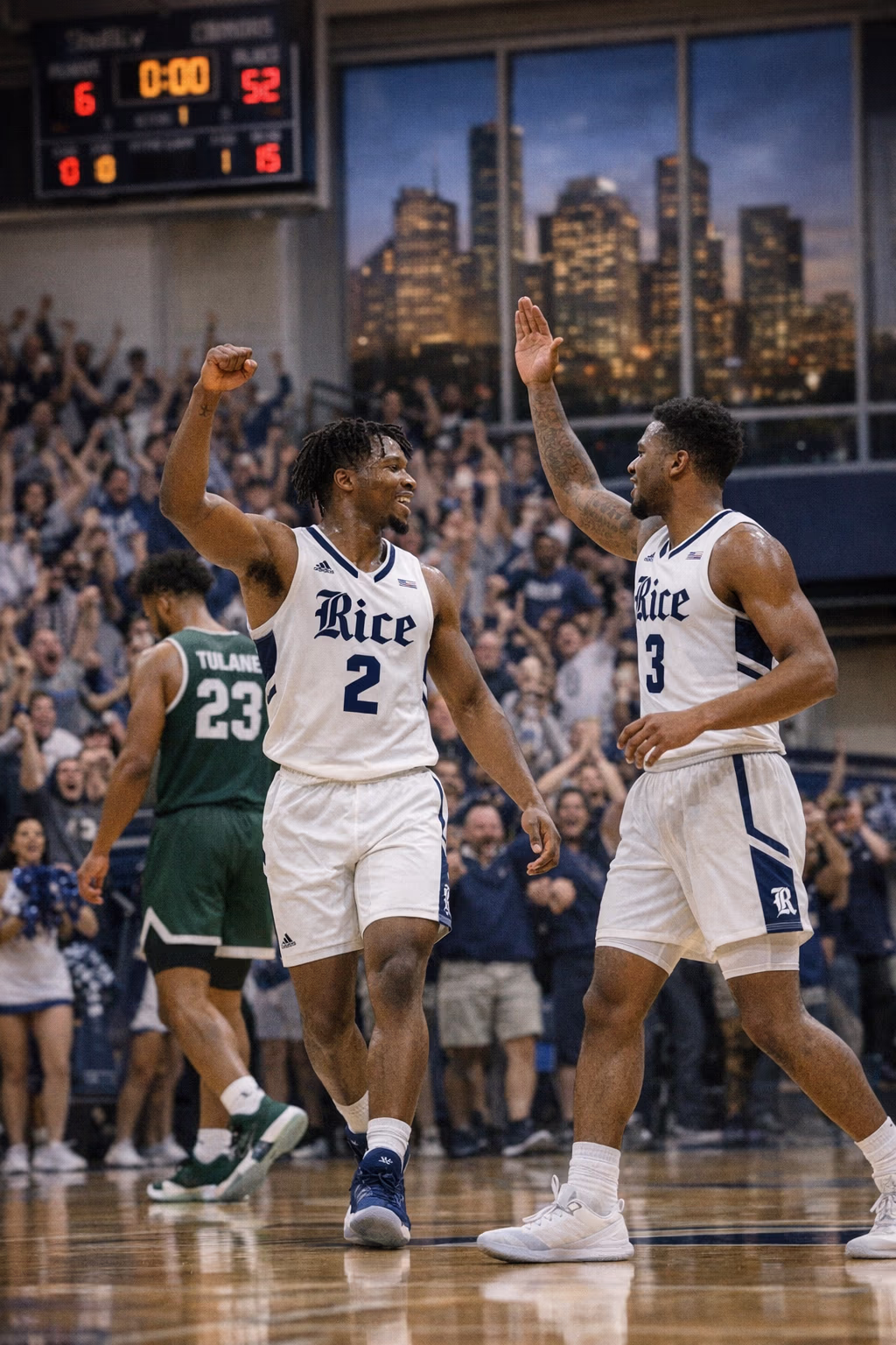Rice Owls Beat Tulane Behind Wiggins and Smith