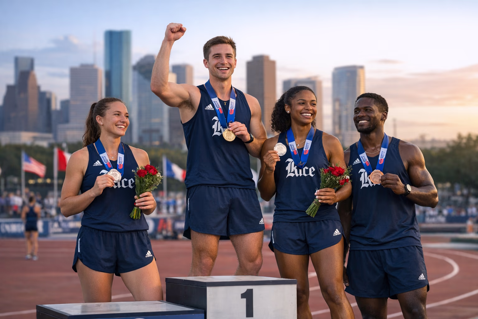 Rice Owls Win Four Podiums at American Championships